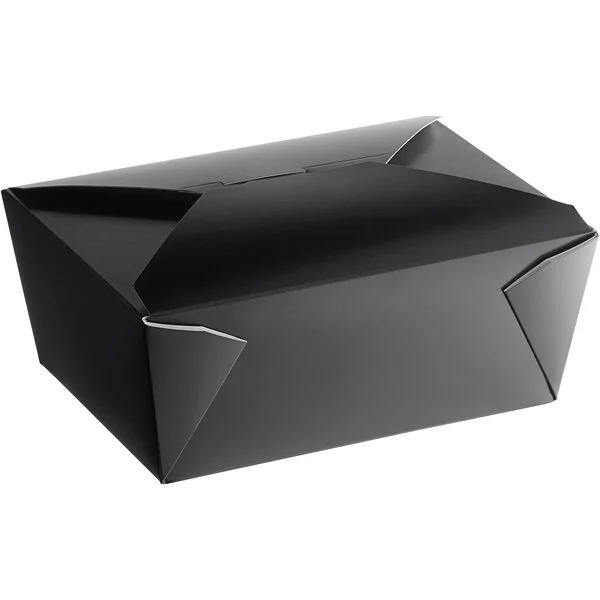 Black Paper To-Go Box